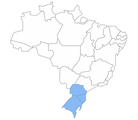 Mapa de atendimento